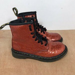 Dr Martens Youth Glitter 1460 Zip Red size 1